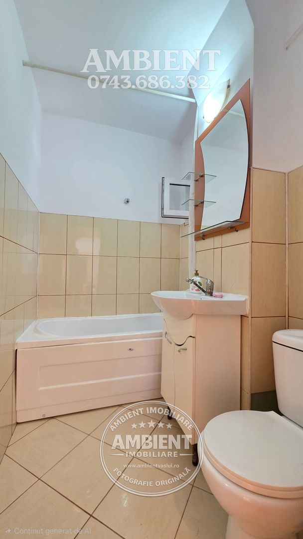 Apartament cu 2 camere, etaj 2, mobilat și utilat, VASLUI - zona ULTRACENTRAL; - Poză 8