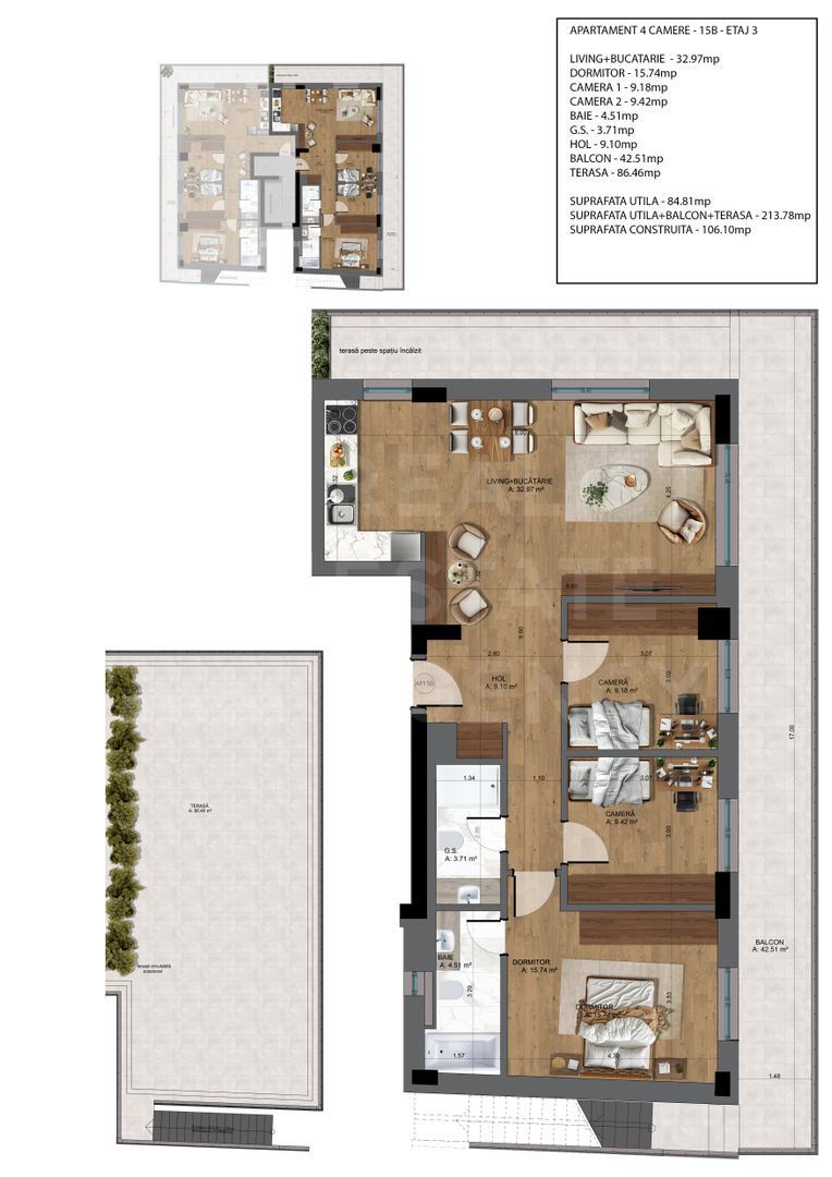 Vânzare, apartamente Premium, 4 camere, Azaleea Residence, București - Poză 11