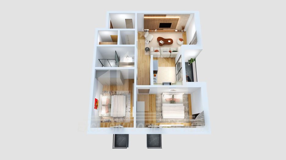 Apartament 3 camere | 62 mp | Etaj 1 | Bloc Nou 2026 | Cetate - Poză 1