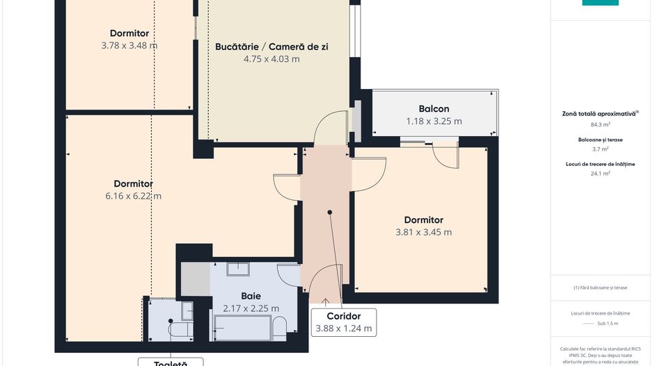 Apartament cu 3 camere moderne în Dumbrăvița - Poză 8