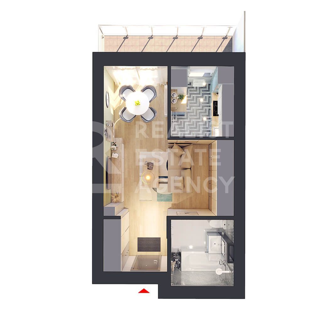 Vânzare, garsonieră, 1 cameră tip 1C, Hils Brauner, București - Poză 13