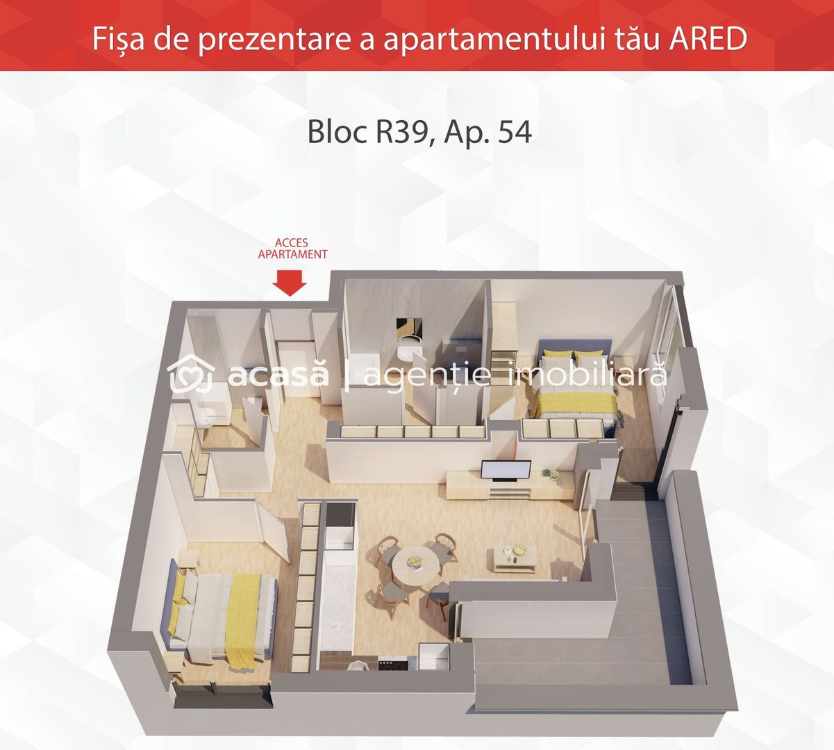 Apartament tip PENTHOUSE la ARED Comision 0 - Poză 2