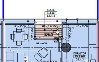 Apartament 2 camere de vanzare Pipera - Schiță 5