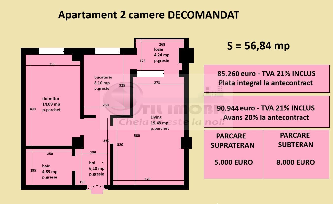Apartament decomandat Cug Valea Adanca, bloc nou, cartier rezidential - Poză 2