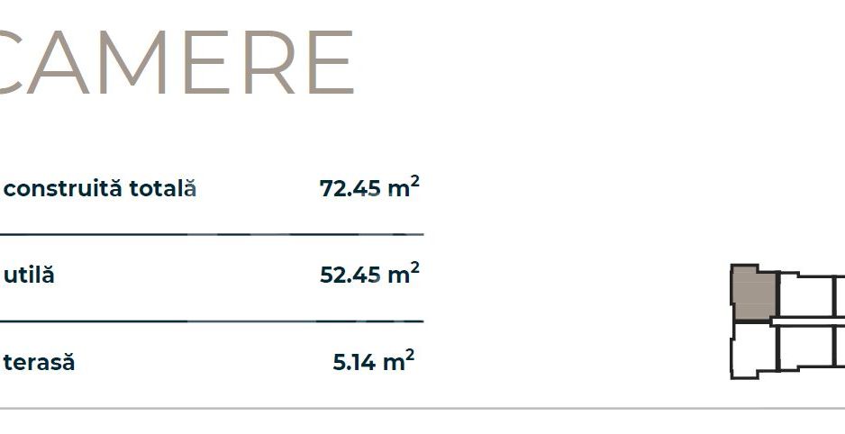 Vânzare, apartament cu 2 camere, zona Tractorul - Schiță 6