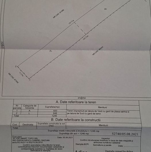 Teren intravilan 1246 mp Prundu Platou -Fragilor - Poză 6