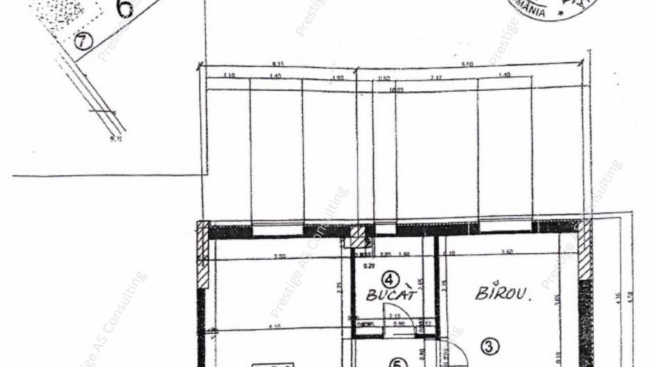 SAD 67mp pretabil Birouri | Etaj 1 Lift | Calea Girocului - Schiță 5