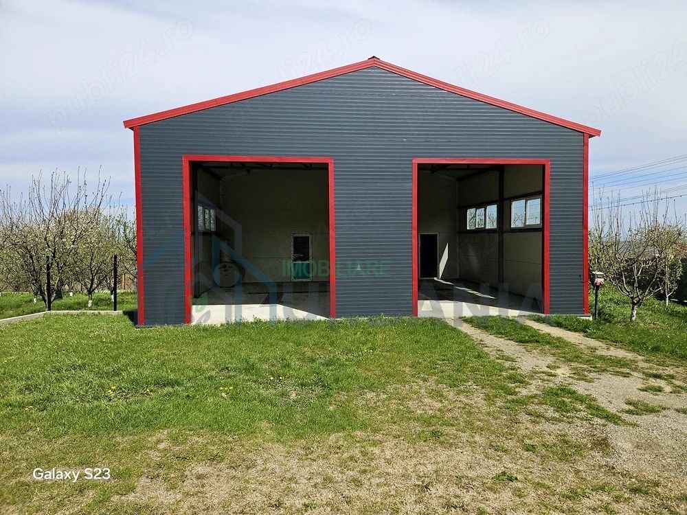 Hală nouă de 120 mp cu teren de 800 mp, Scobiți, jud. Iași – vânzare sau schimb cu apartament - Poză 1