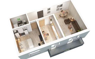 Apartament nou 2 camere 56 mp etaj 1 - Zona Rahovei/ Doamna Stanca - Poză 2