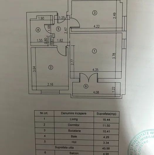 Apartament Superb 2 Camere Decomandat Militari Residence - Schiță 8