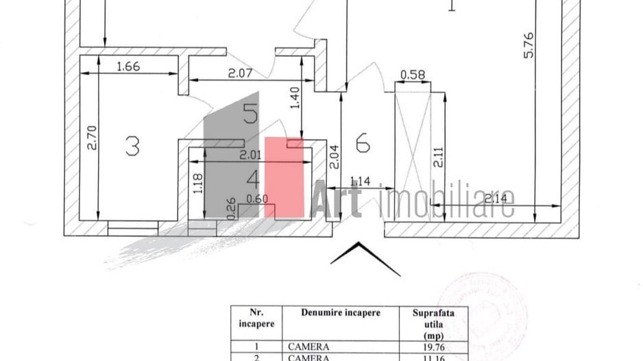 APARTAMENT 2 CAMERE -SALA PALATULUI - Poză 26