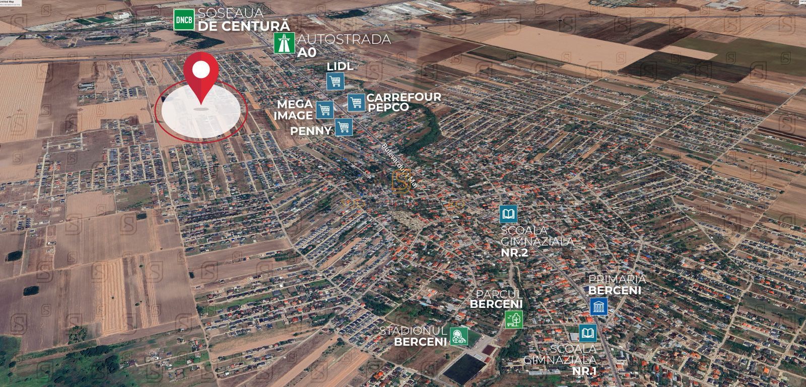 Teren intravilan 399 mp, zona excelenta in Comuna Bercenni, Ilfov - Poză 2