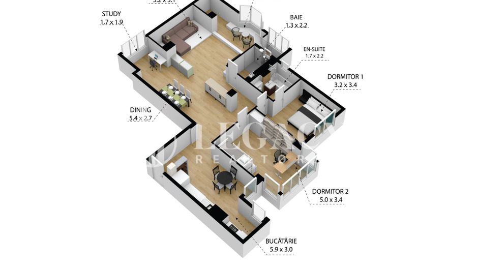 Apartament 4 camere ultracentral, ideal pentru familie, str. Cuza Vodă - Poză 2