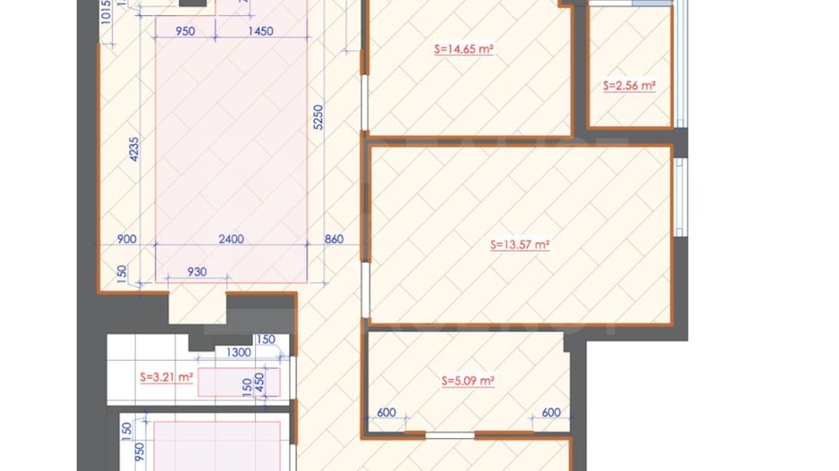 Vânzare, apartament, 3 camere, str. Vasile Lupu, Buiucani - Schiță 18