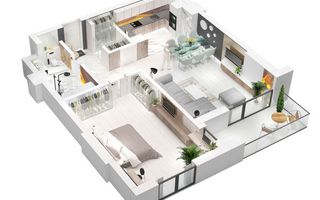 Apartament cu 2 camere de vânzare, Carpathia - Schiță 7