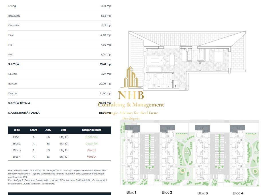 Apartament de 2 camere, ansamblu premium, constructie noua, Comision 0 - Poză 13
