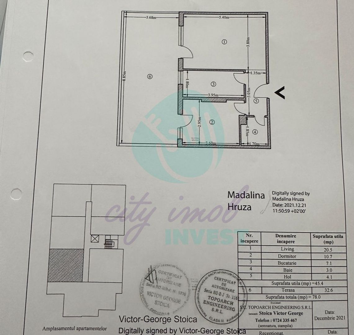 Apartament COCHET cu TERASA de 33 mp - Poză 11