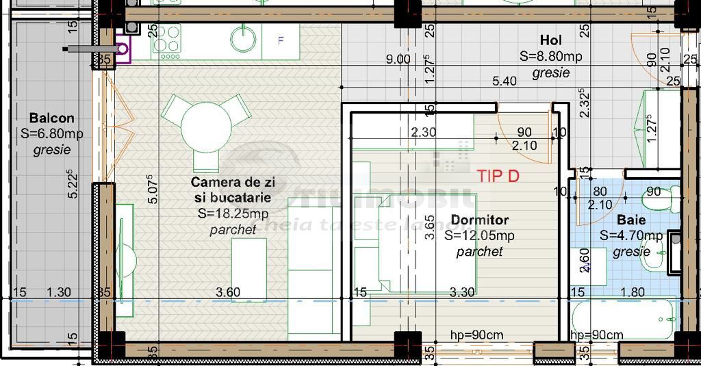 Apartament 2 camere nou de vanzare in Iasi Valea Lupului, intabulat - Poză 2
