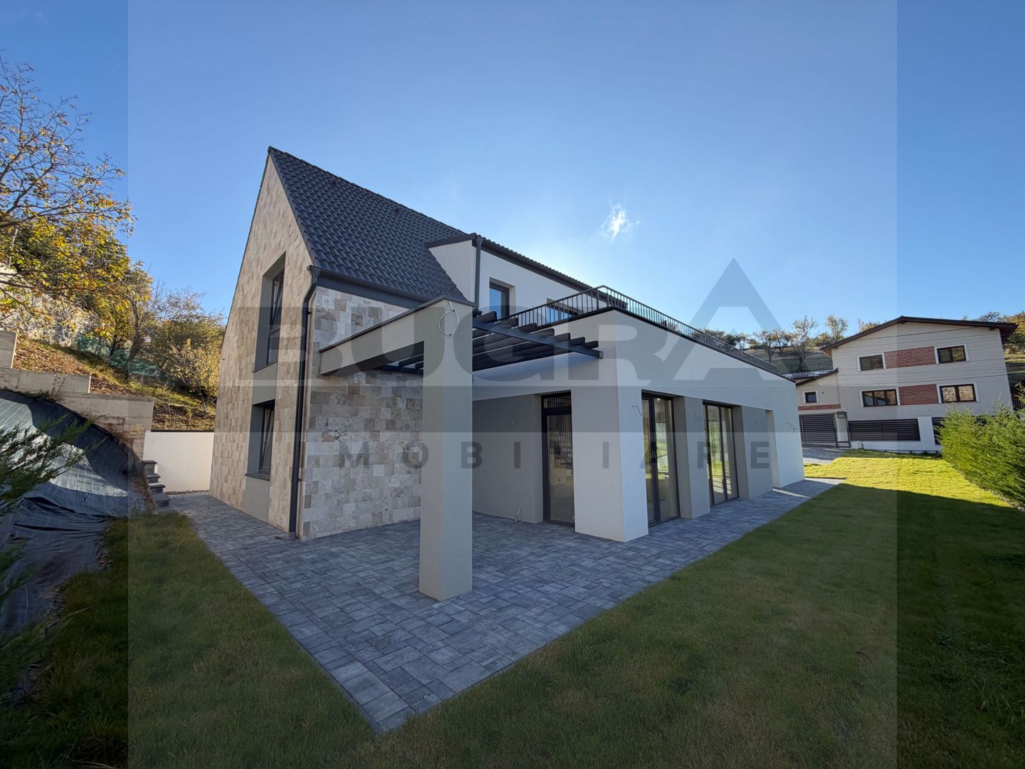 Casa cu arhitectura moderna 200mp, teren 800mp, Rooftop, zona Feleacu - Poză 4