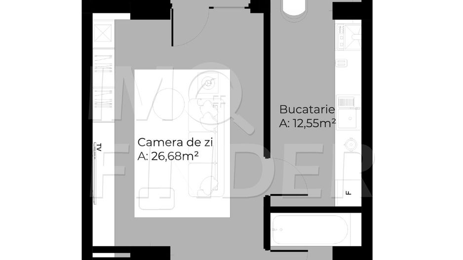 Vanzare apartament 2 camere, zona Soporului/ Gheorgheni - Poză 7