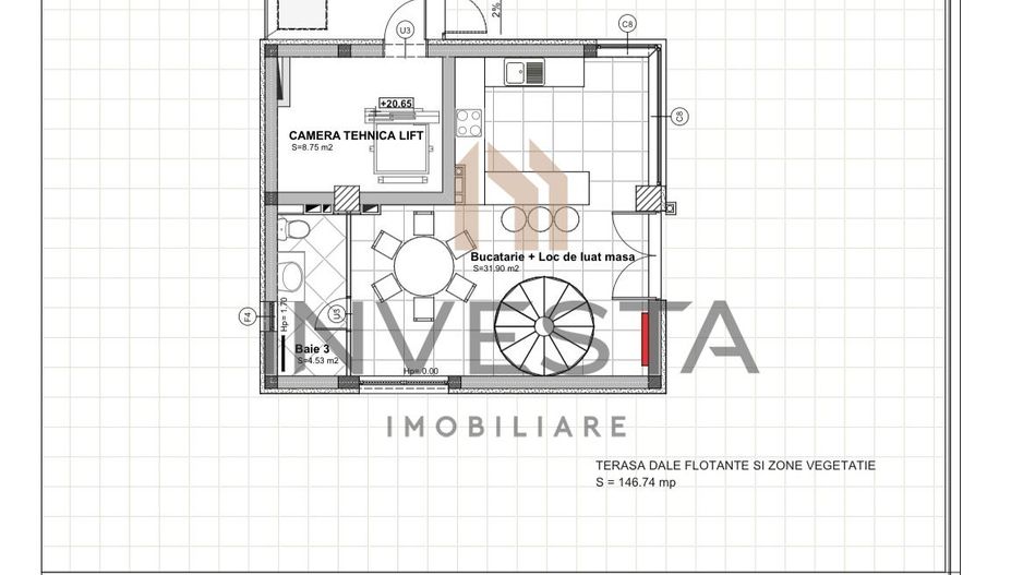 Penthouse modern de 150 mp utili! + 2 Terase de 200 mp! - Poză 20