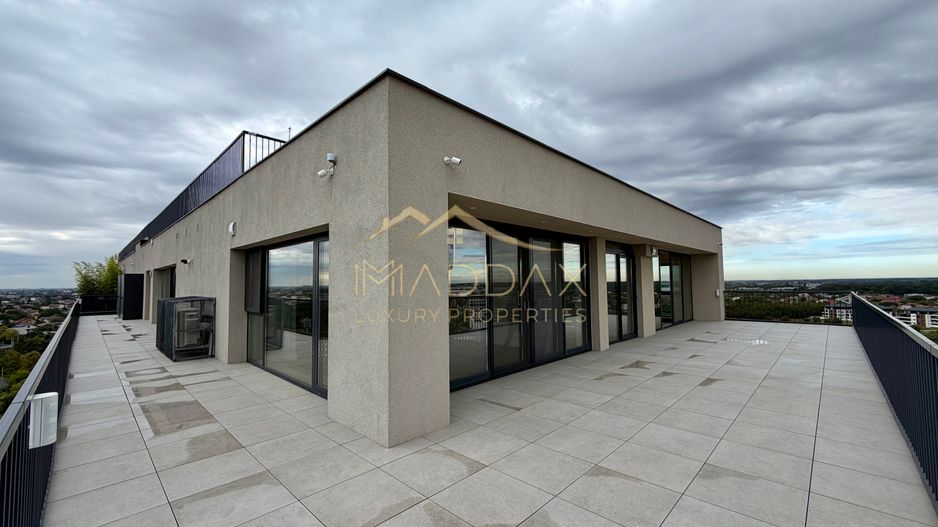 Penthouse cu 4 camere // terasă 70 mp / 200 mp / 3 parking / Straulesti - Poză 11