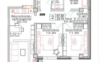 Vânzare, apartament, 2 camere, str. Ialoveni, Telecentru - Poză 3