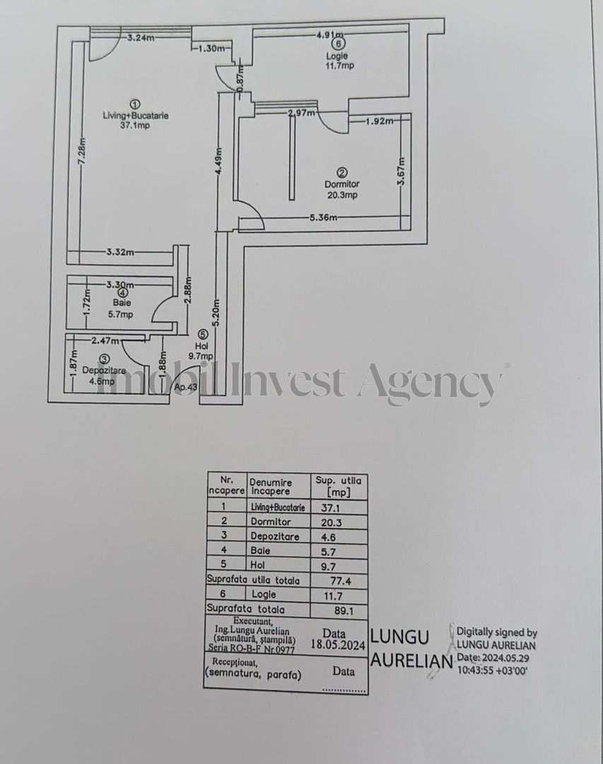 Apartament 2 camere | 77,4 mp utili + logie 11,7 mp | Finisaje premium - Schiță 21