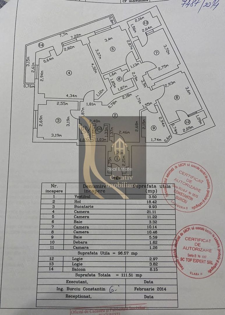 UNIVERSITATE - BLOC 1980, AP 4 camere decomandat - Poză 8