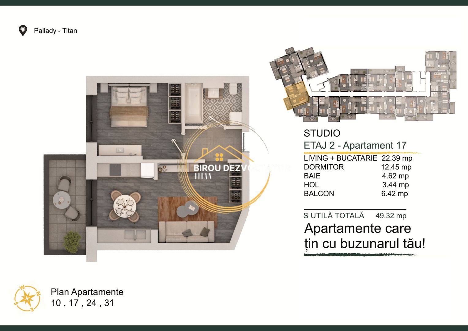 Ansamblu modern Titan Pallady Metrou Teclu STB  Pret promo Investitie - Poză 5