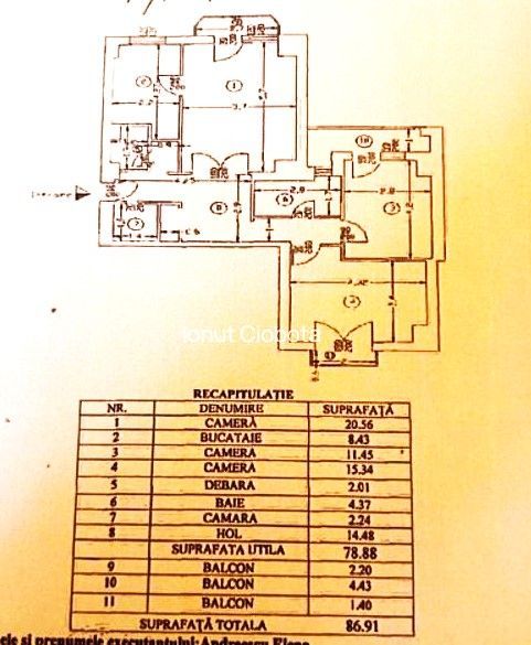 Vanzare Apartament 3 Camere Stradal Rond Alba Iulia cu Centrala Termica - Poză 8