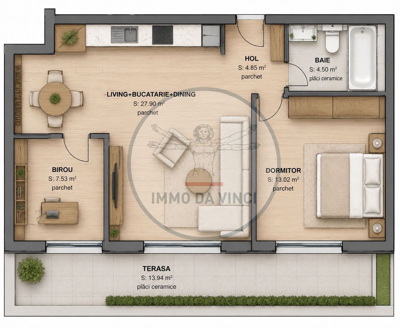 Apartamente cu 1-2-3-4 camere, parcare | Bloc Nou Traian Vuia Pod IRA - Poză 5