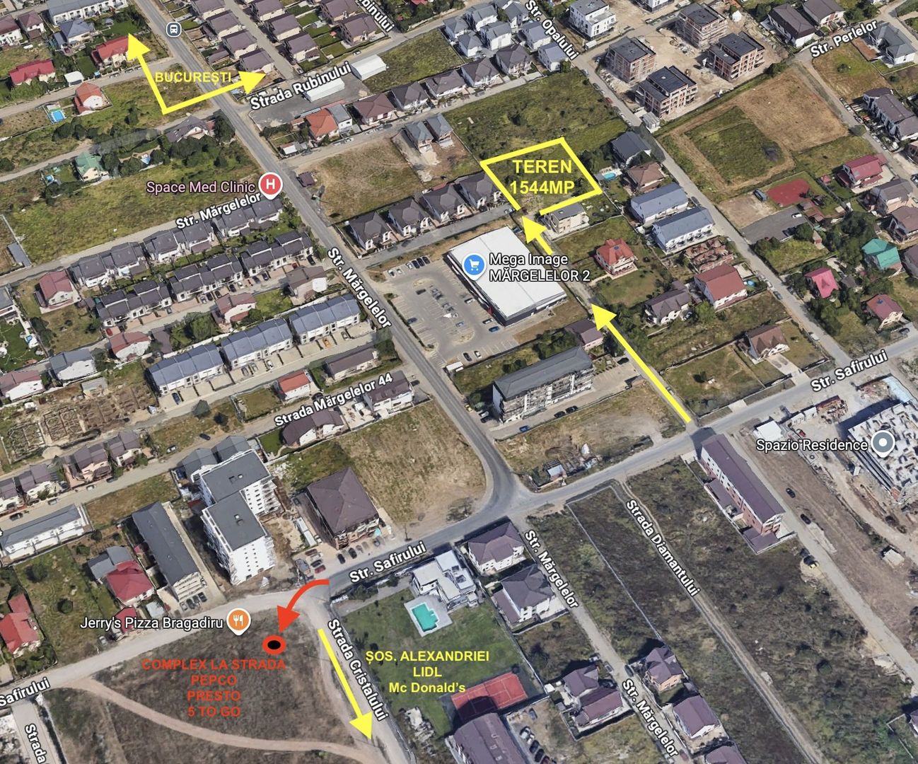 Teren 1542 mp Bragadiru ideal locuinta sau dezvoltare - Poză 1