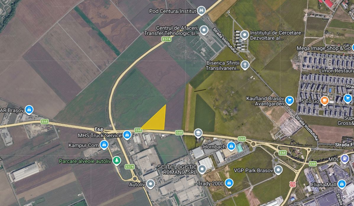 Lot teren zona in dezvoltare, aeroport Brasov - Poză 3