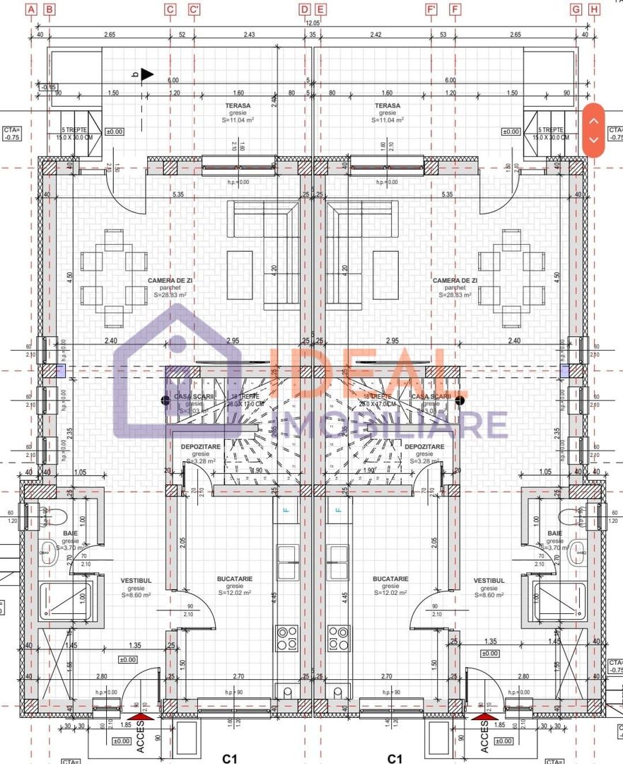 Duplex in Cisnadie cu 4 camere si 250 mp de curte, in Cisnadie - Schiță 11