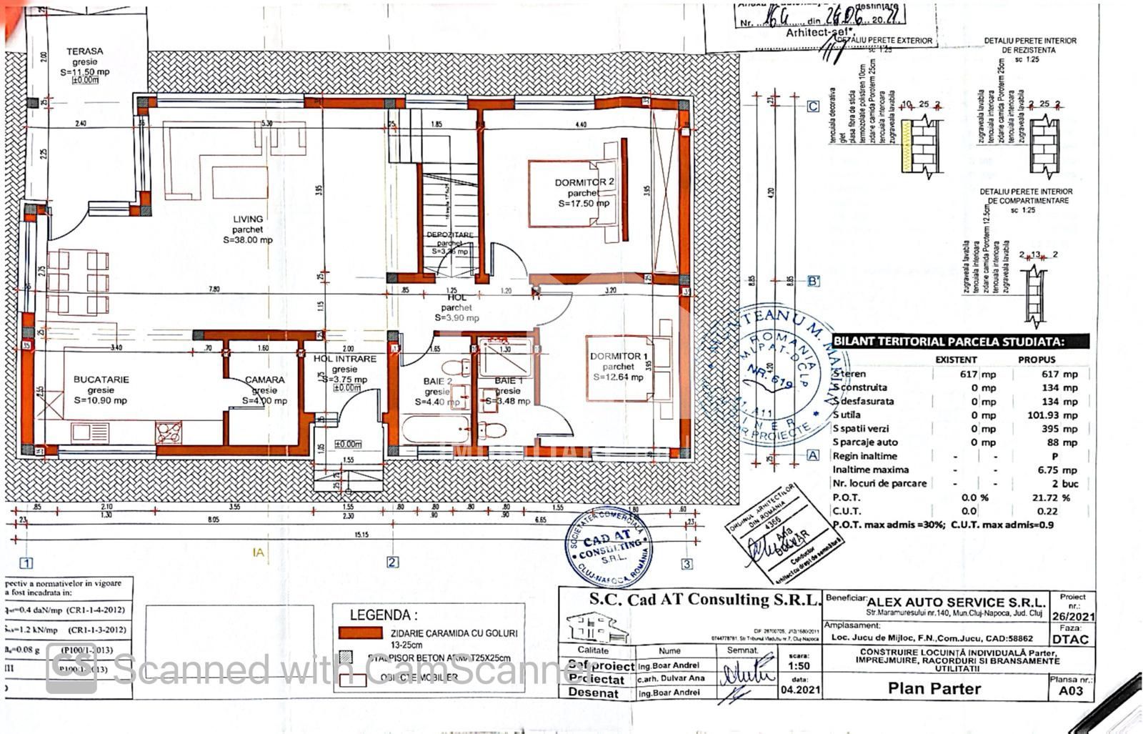 Casa Individuala 3 camere 102mp Teren 617mp Front 34m  Jucu de Mijloc - Poză 2