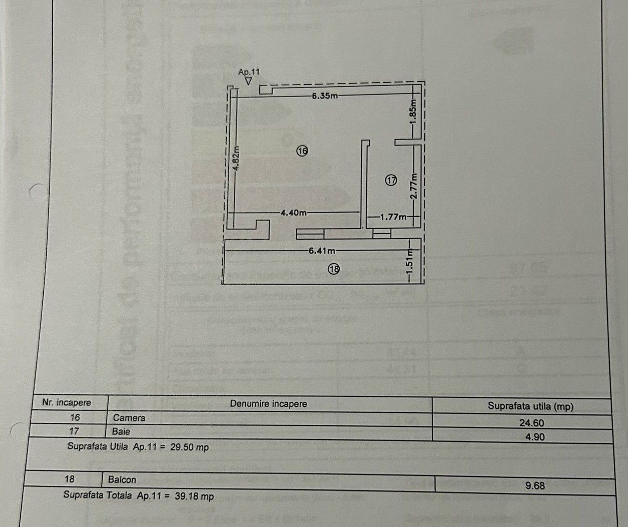 Studio cu loc parcare zona Mamaia Sat - Navodari 250m de plaja - Schiță 9