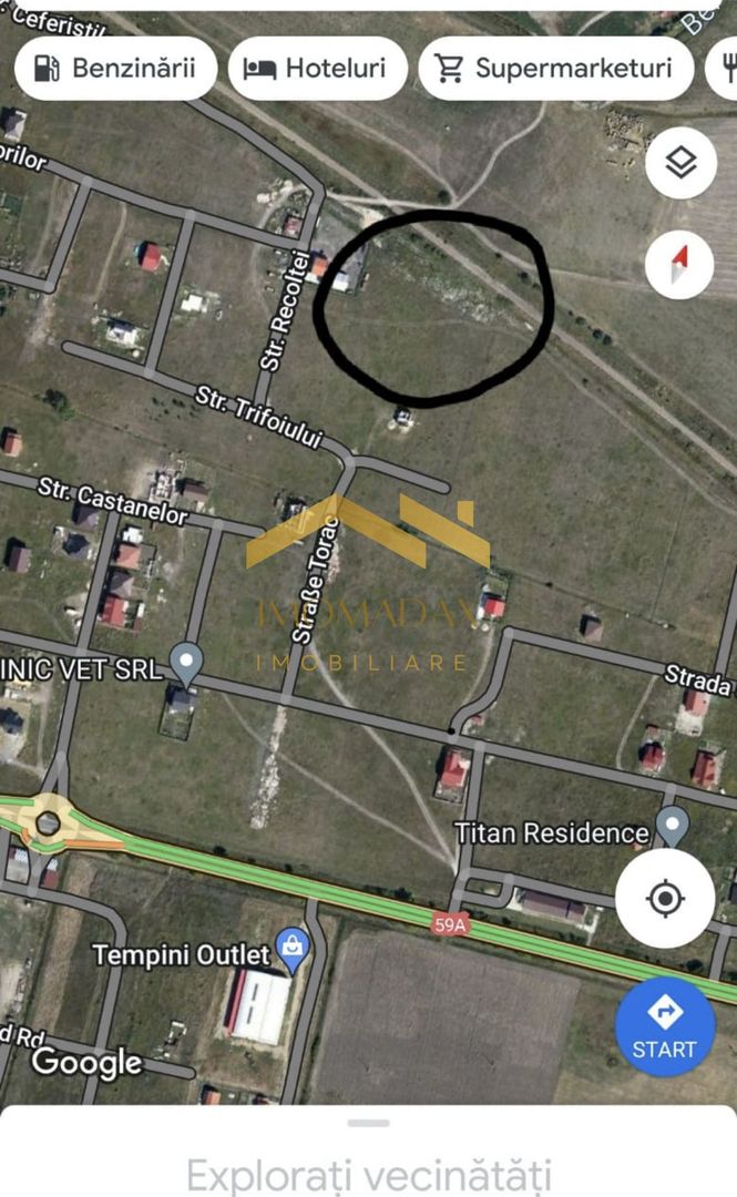 Sacalaz-Teren Intravilan-2 Fronturi Stradale - Poză 3