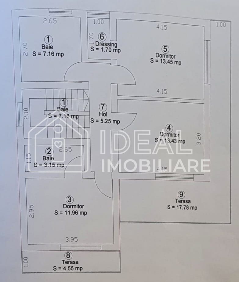 Casa Individuala Moderna cu 4 camere  si garaj, in Sura Mare - Schiță 17