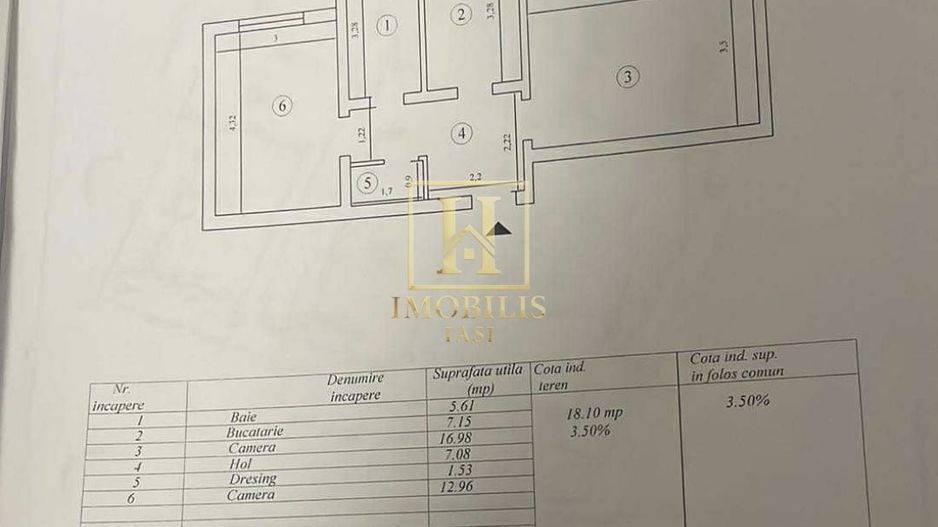 Apartament 2 camere, Dec., et.2, 56mp, Zona Bucium - Poză 6