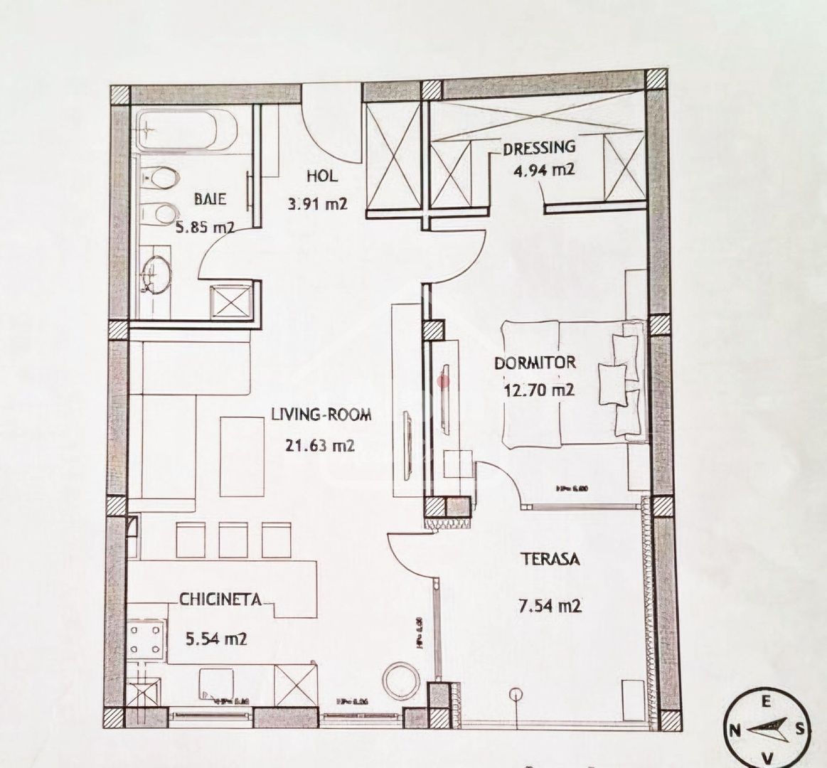 Apartament Suprafata Mare I Tractorul Coresi - Poză 2