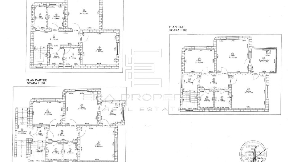 Casa individuală, 283 mp utili, teren 992 mp – zona Parcul Sub Arini - Schiță 12
