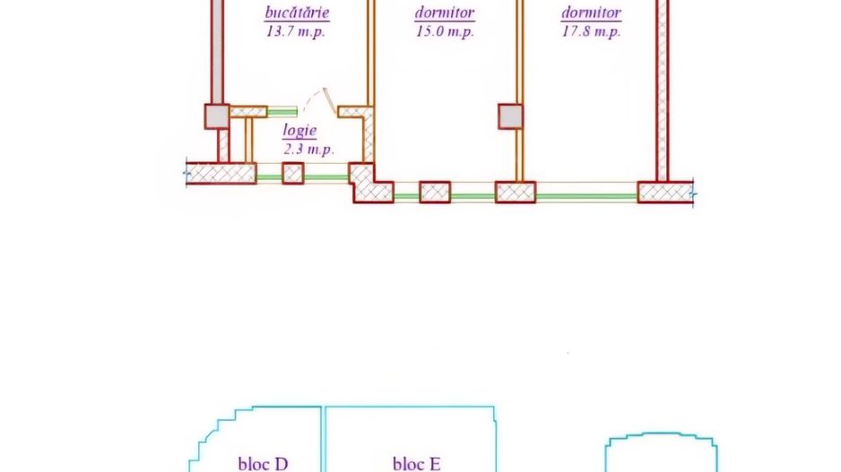 Vânzare, apartament, 2 camere, strada Cartușa, Durlești - Poză 2