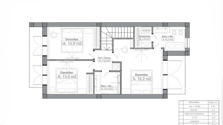 Vânzare, Proiect de 8 townhouse, str. Dumbrăviței, Hrușova, Criuleni - Poză 6