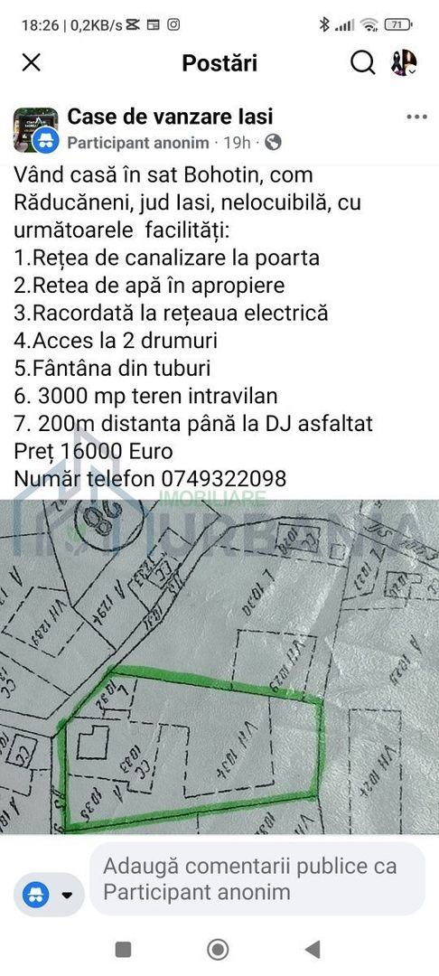 Casă de vânzare în Bohotin, județul Iași - Poză 1