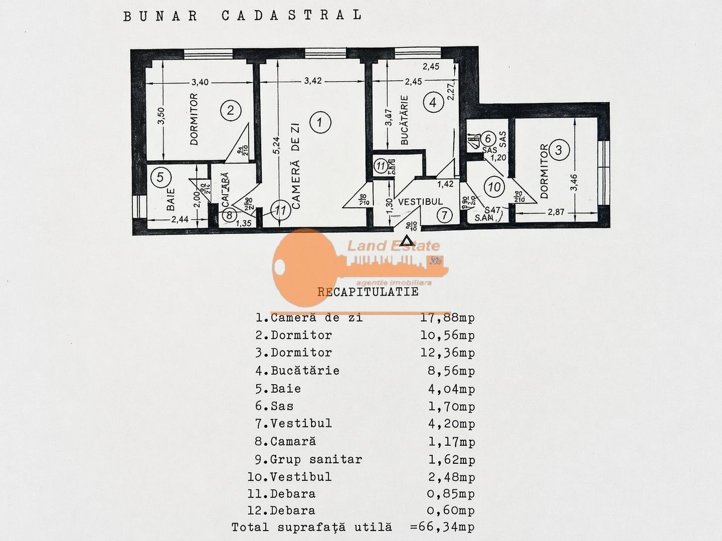 Apartament cu 3 camere in Turda - Poză 3