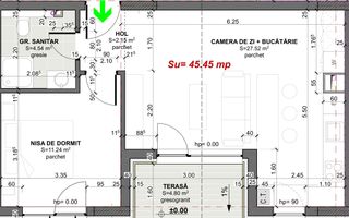 Comision 0. Apartament 2 camere, bloc nou in Apahida! - Schiță 9