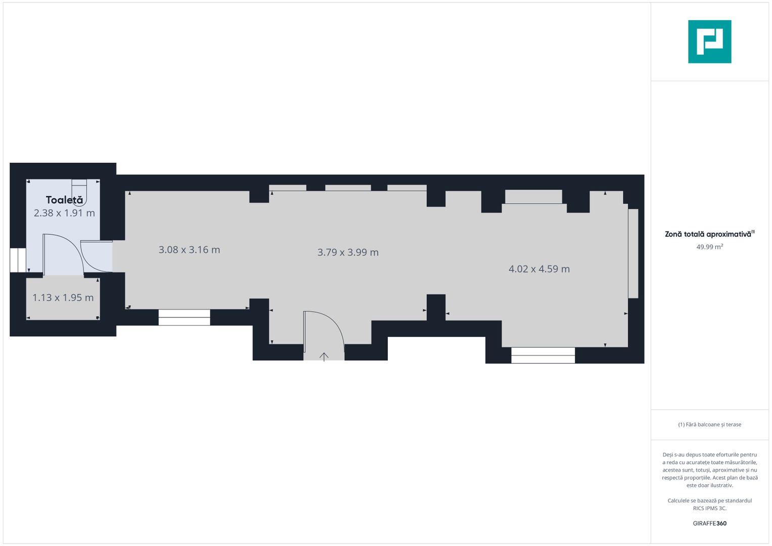 Casă 50 mpu cu teren 720 mp Gradiste - Poză 3