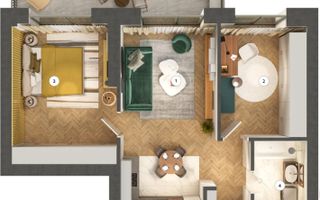 Apartament premium cu 3 camere, Pipera,  vedere superba - Poză 10