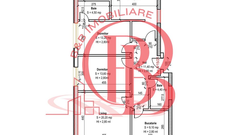Apartament 4 camere 3 Bai Suprafata Generoasa Pallady Sector 3 - Schiță 2